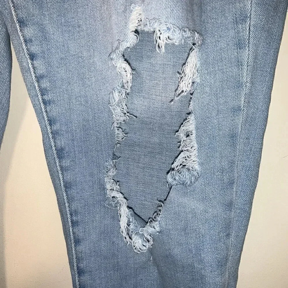 Levi's 721 High Rise Skinny Jeans Size 32 Distressed Light Wash Levis Ankle - Picture 3 of 11